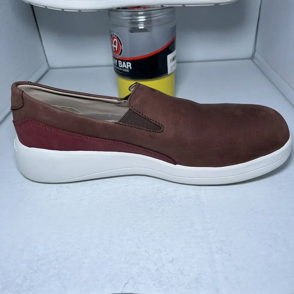 Red Wing Women's Brown Leather Cross Lite Slip On Shoes Aluminum Toe Size 8 - Picture 5 of 11